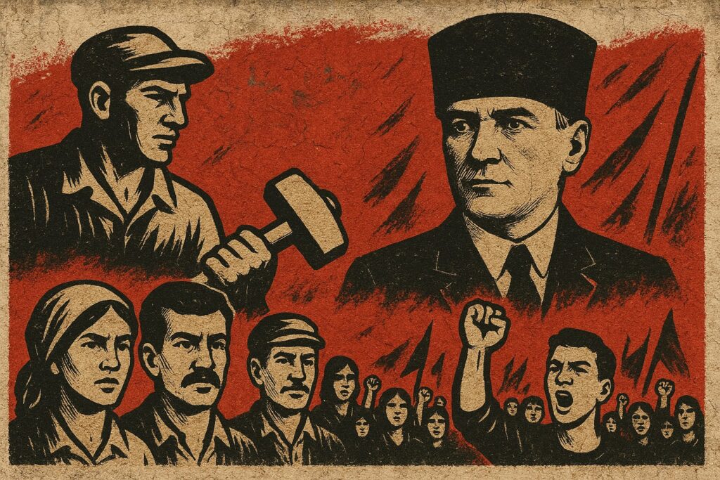 atatürk işçi halk devrim